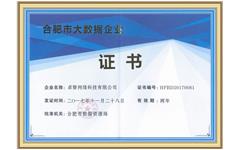 喜訊 私人影院在线观看免费獲得“合肥市大數據企（qǐ）業”資質